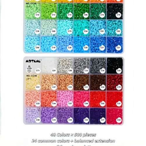 48 Colors Fuse Beads Essential Kit